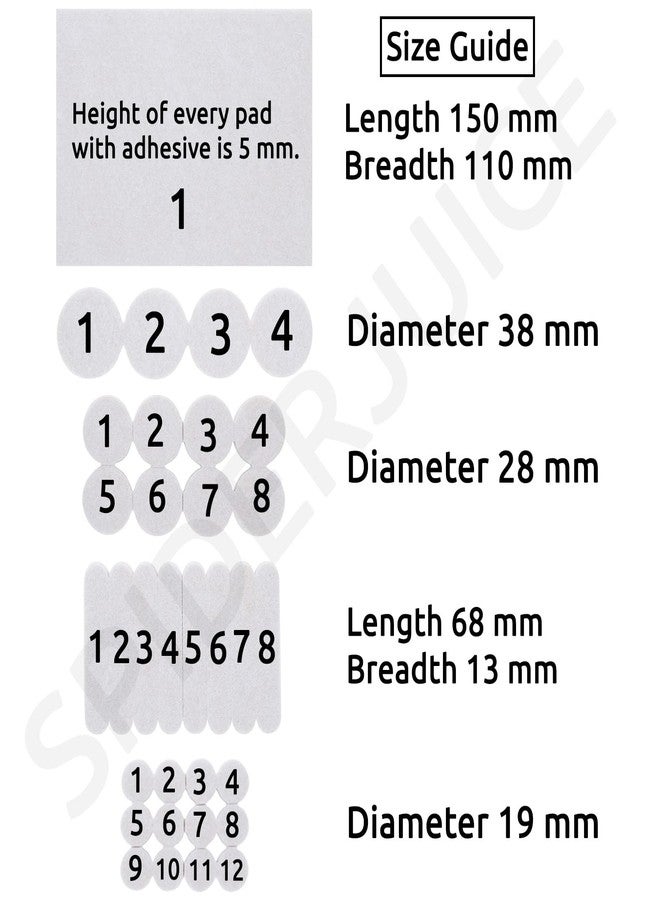 SpiderJuice 33 PCS Mix Size and Shape Self Adhesive Felt Material Pads for Furniture Floor Scratch Protection Guards - Image 4